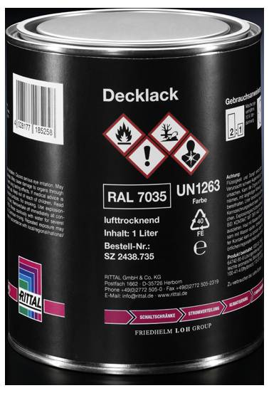 Rittal SZ 2438.735 Lakier puszka szaro-biały (ral 7035) 1 l - obrazek 1