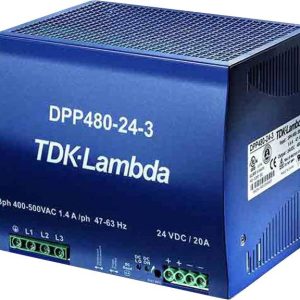Zasilacz na szynę DIN TDK-Lambda DPP480-24-1, 24 V/DC, 20 A, 480 W Zasilacz na szynę DIN TDK-Lambda DPP480-24-1, 24 V/DC, 20 A, 480 W