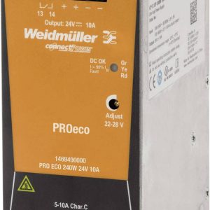 Weidmüller 1469490000 Zasilacz na szynę DIN 24 V/DC 10 A 240 W Ilość wyjść:1 x Opis 1 szt. Weidmüller 1469490000 Zasilacz na szynę DIN 24 V/DC 10 A 240 W Ilość wyjść:1 x Opis 1 szt.