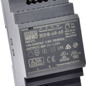 MEAN WELL HDR-60-15 Zasilacz na szynę DIN 15 V/DC 4 A 60 W Ilość wyjść:1 x Opis 1 szt. MEAN WELL HDR-60-15 Zasilacz na szynę DIN 15 V/DC 4 A 60 W Ilość wyjść:1 x Opis 1 szt.