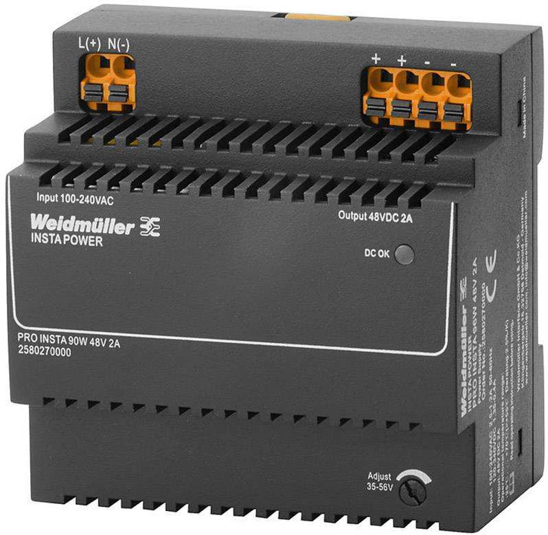 Weidmüller 2580270000 Zasilacz przełączający 48 V/DC 2 A 96 W Opis 1 szt. - obrazek 1