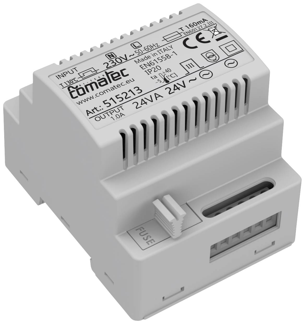 Comatec TBD202424F4 Zasilacz na szynę DIN 24 V/AC 1 A 24 VA Opis 1 szt. - obrazek 1