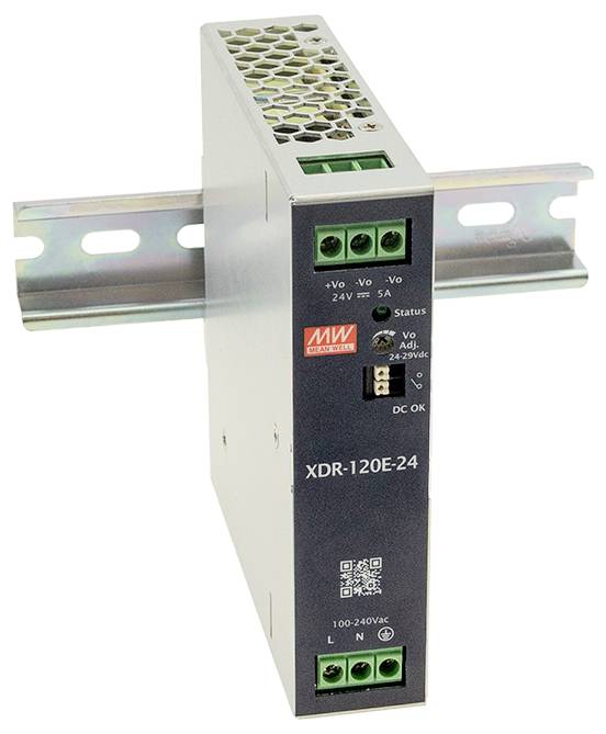 MEAN WELL XDR-120E-24 Zasilacz na szynę DIN 24 V 5 A 120 W Opis 1 szt. - obrazek 1