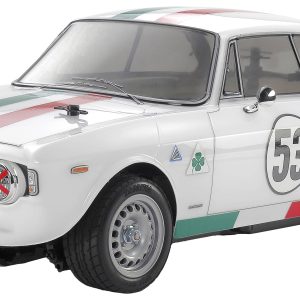 Model samochodu RC Tamiya Alfa Romeo Giulia Spr. Club, 1:10, Do samodzielnego złożenia Model samochodu RC Tamiya Alfa Romeo Giulia Spr. Club, 1:10, Do samodzielnego złożenia