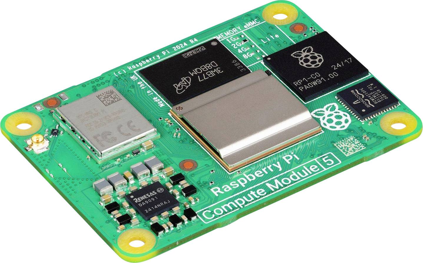 Raspberry Pi® Compute Modul 5 CM5016064 (16 GB RAM / 64 GB eMMC) 4 x 2.4 GHz - obrazek 1