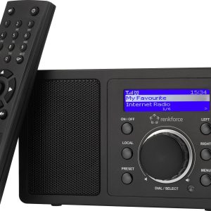 Radio internetowe Renkforce RF-IR-MONO1 Internet obsługa DLNA czarny Radio internetowe Renkforce RF-IR-MONO1 Internet obsługa DLNA czarny