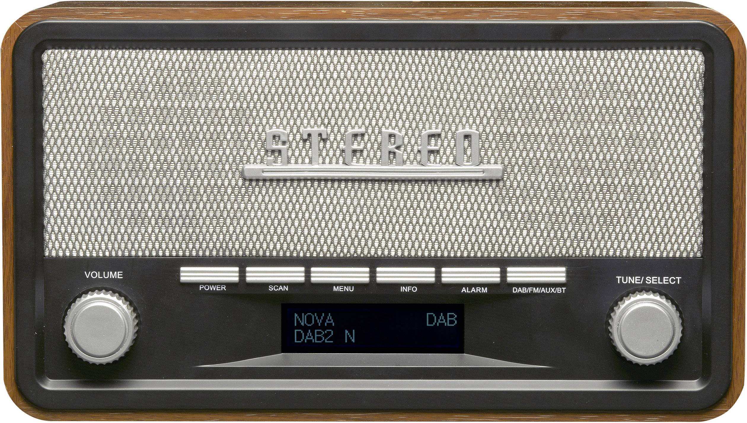 Radio Denver DAB-18 DAB+, fale metrowe (VHF) drewno - obrazek 1