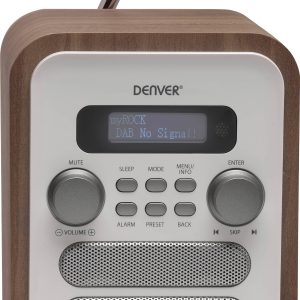 Radio kuchenne Denver DAB-48 fale metrowe (VHF), DAB+ biały Radio kuchenne Denver DAB-48 fale metrowe (VHF), DAB+ biały