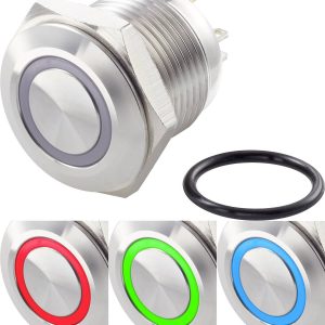 TRU COMPONENTS TC-7494612 Przycisk wandaloodporny TC-GQ16F-10E/41RGB/, 16 mm, 48 V/DC, 2 A, 1 szt. TRU COMPONENTS TC-7494612 Przycisk wandaloodporny TC-GQ16F-10E/41RGB/, 16 mm, 48 V/DC, 2 A, 1 szt.