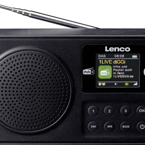 Radio przenośne Lenco PDR-033BK DAB+, FM czarny Radio przenośne Lenco PDR-033BK DAB+, FM czarny