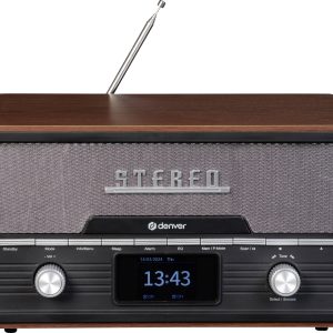 Radio Denver MDA-525DW DARK WOOD DAB+, fale metrowe (VHF) drewno brązowe (matowe, satynowe)