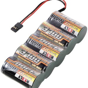 Reely Pakiet akumulatorów (NiMH) 6 V 3700 mAh Ilość ogniw: 5 Sub-C Side by Side JR Reely Pakiet akumulatorów (NiMH) 6 V 3700 mAh Ilość ogniw: 5 Sub-C Side by Side JR
