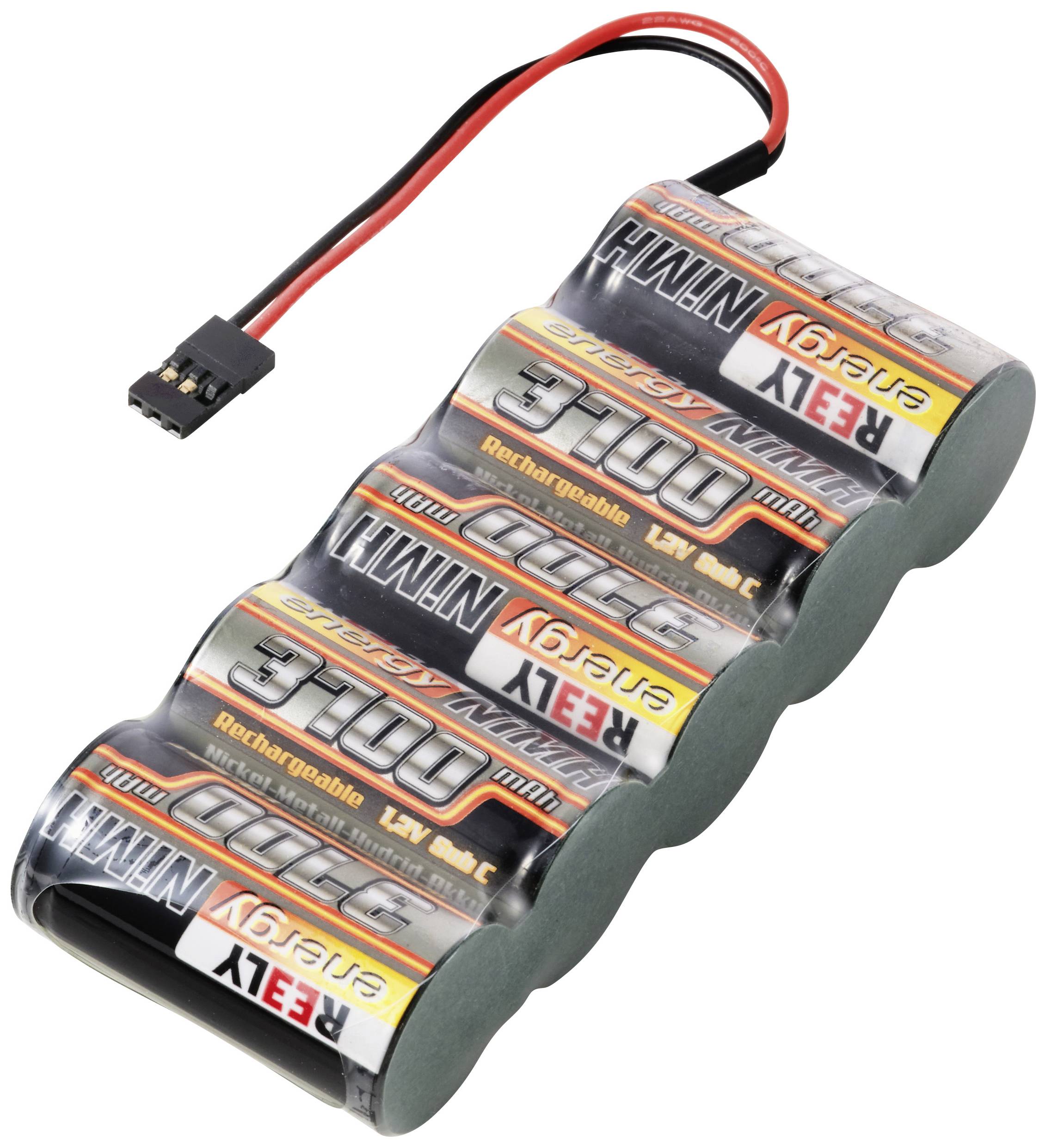 Reely Pakiet akumulatorów (NiMH) 6 V 3700 mAh Ilość ogniw: 5 Sub-C Side by Side JR - obrazek 1