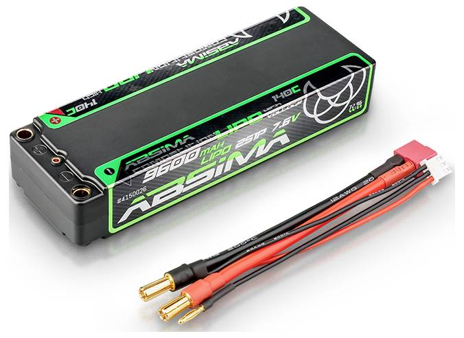 Pakiet akumulatorów (LiPo) 7.6 V 9600 mAh 140 C Absima Hardcase 5 mm, Wtyczka T - obrazek 1