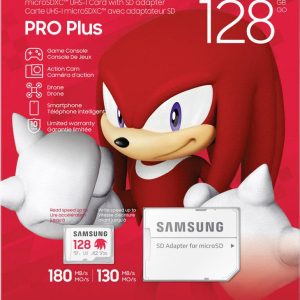 Samsung Sonic Edition – „Knuckles” microSDXC Produkt nowy 128 GB A2 Application Performance Class, v30 Video Speed Class Samsung Sonic Edition – „Knuckles” microSDXC Produkt nowy 128 GB A2 Application Performance Class, v30 Video Speed Class