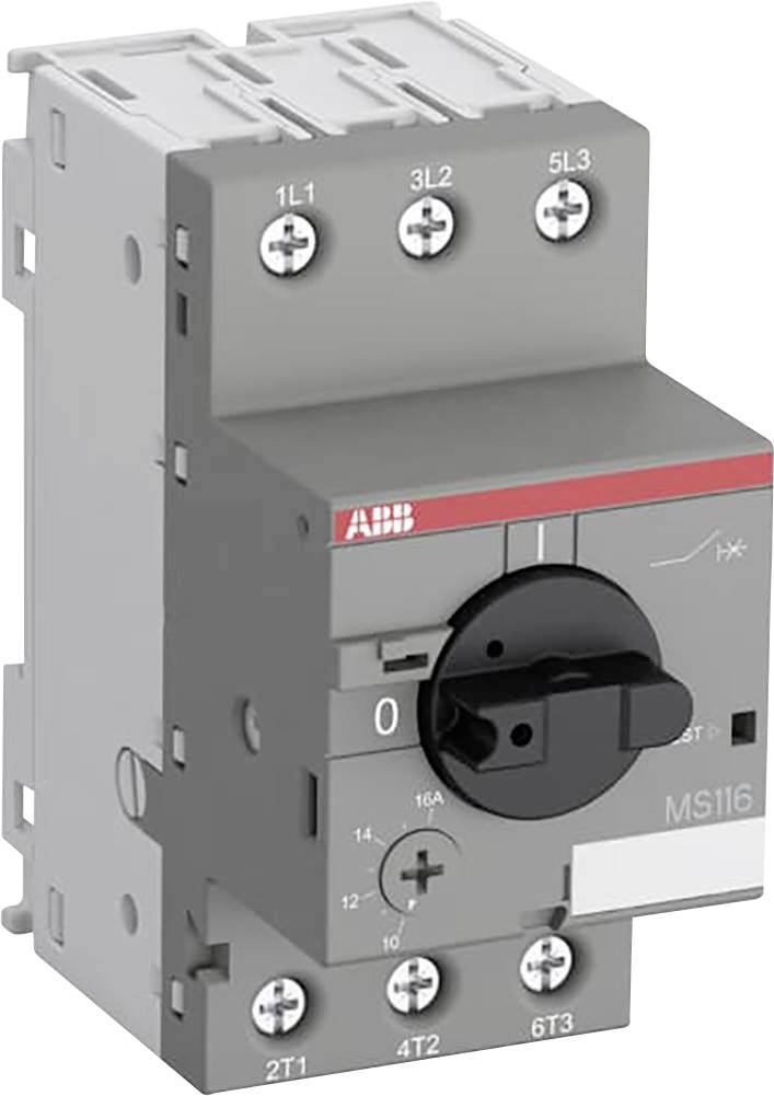 Wyłącznik silnikowy ABB MS 116-16,0, 10-16 A, 100000 cykli - obrazek 1
