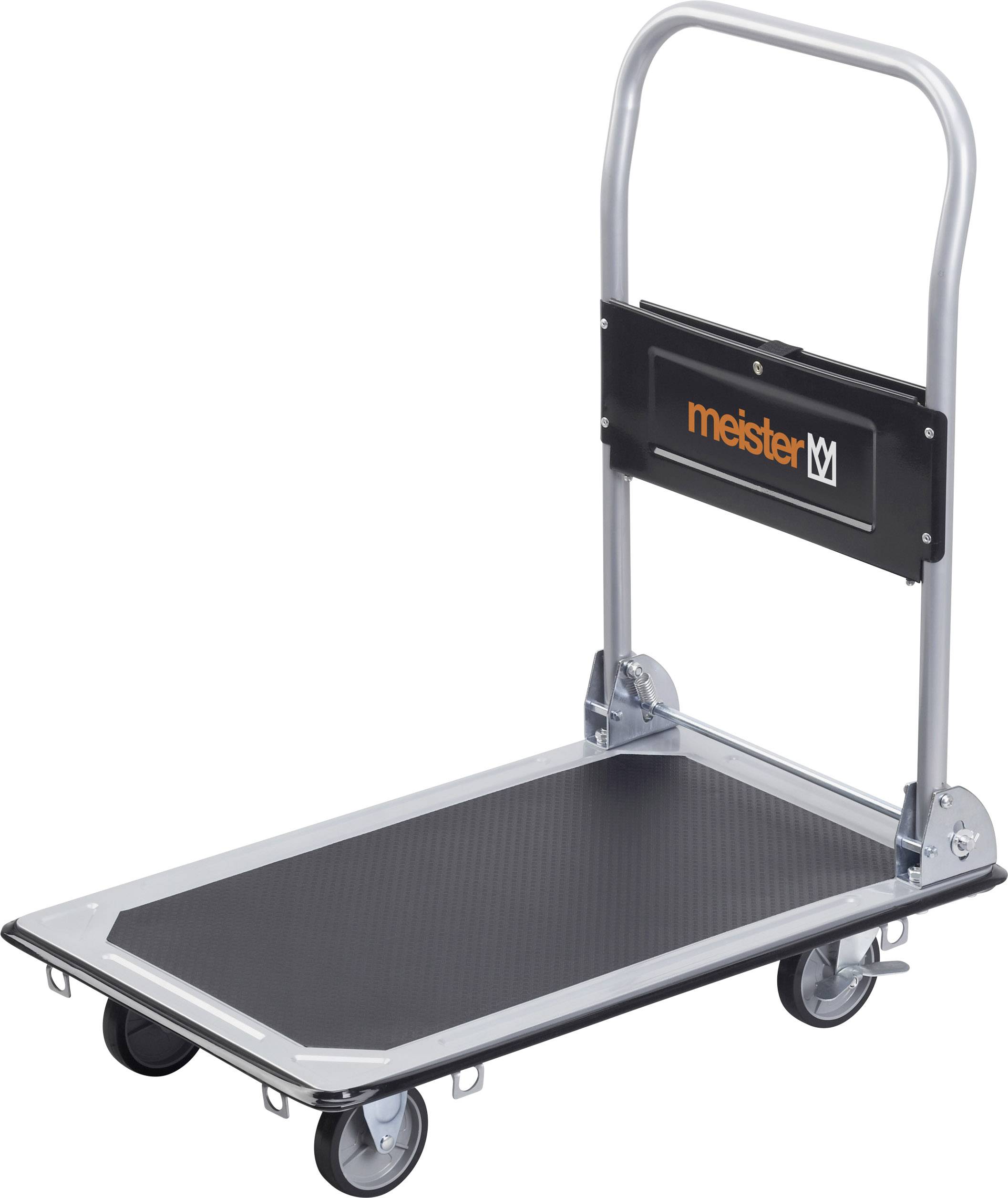 Meister Werkzeuge 8985530 Wózek transportowy składany, ze schowkiem stal Maksymalne obciążenie: 150 kg - obrazek 1