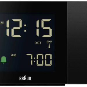 Braun BC15B-DCF Sterowany radiowo Budzik czarny Braun BC15B-DCF Sterowany radiowo Budzik czarny