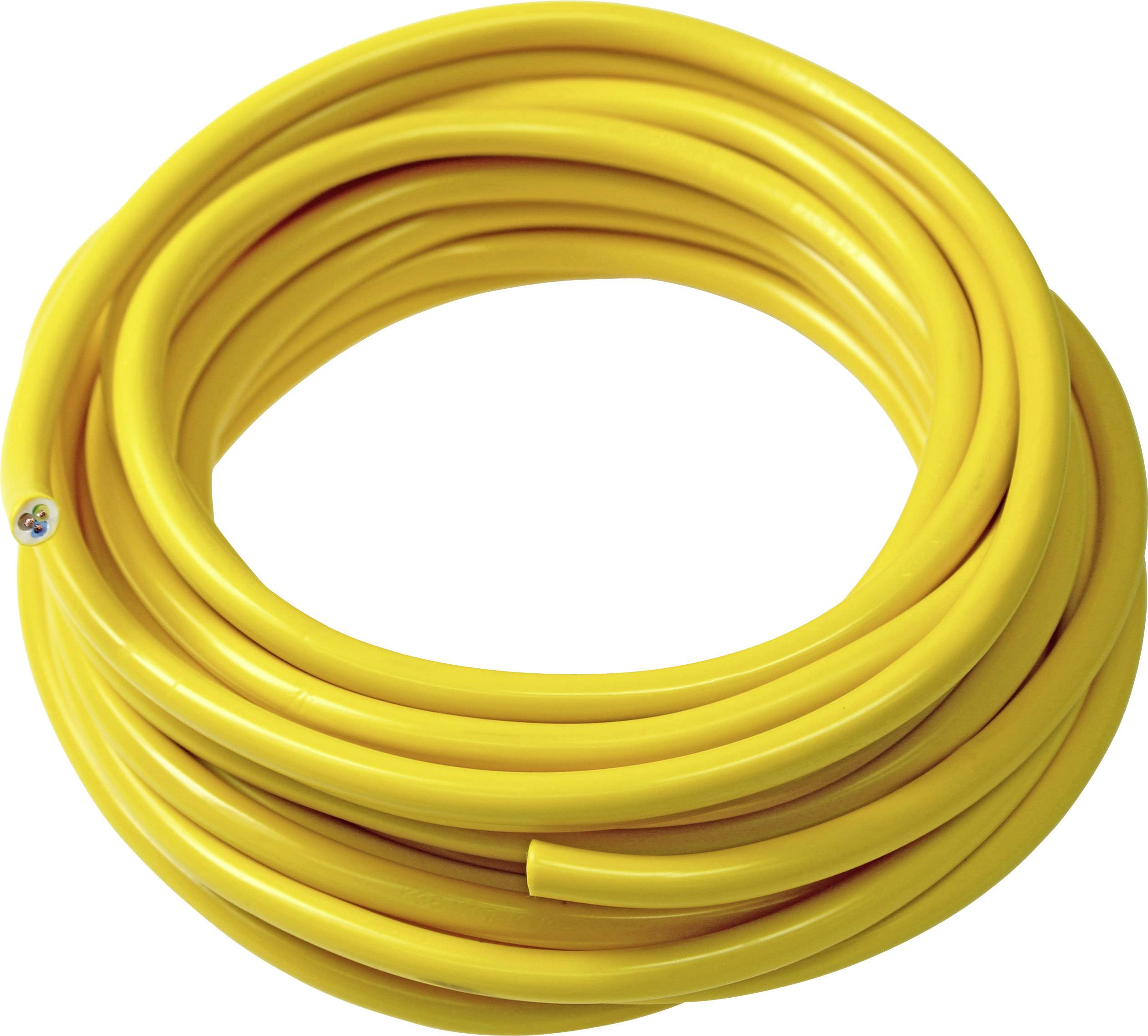 Przewód przyłączeniowy AS Schwabe 10058, 3 x 2.5 mm², 50 m, żółty - obrazek 1