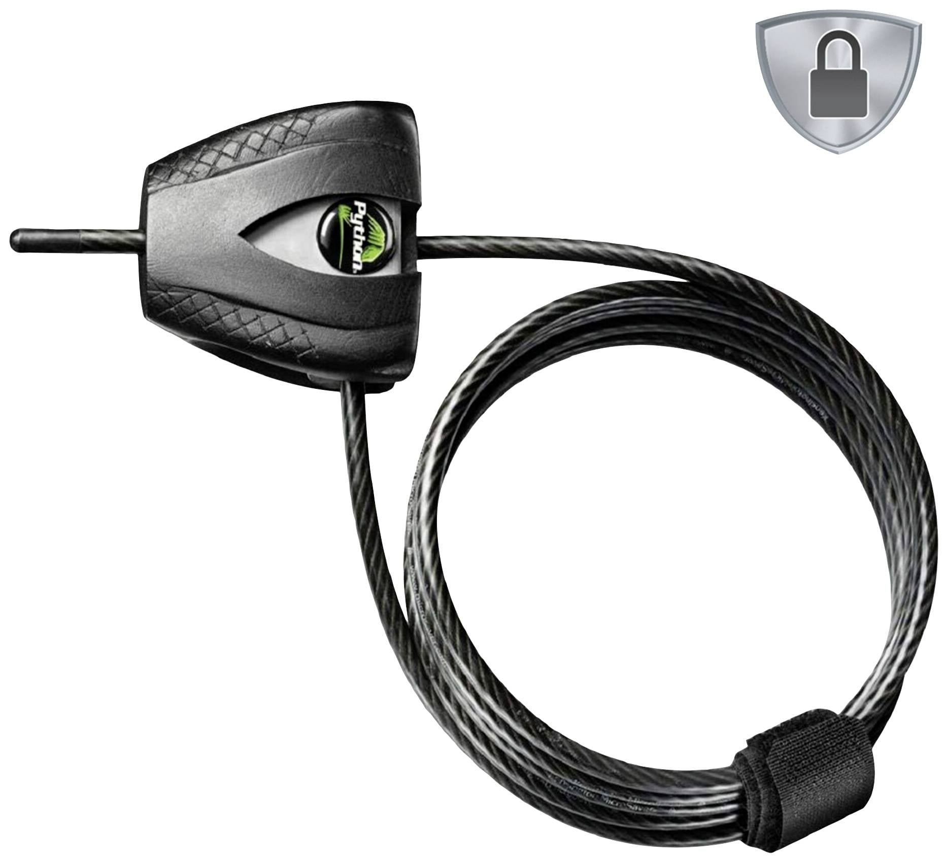 Zapięcie rowerowe kablowe Master Lock, 8417EURDPRO, czarny, Zapięcie kluczykowe - obrazek 1