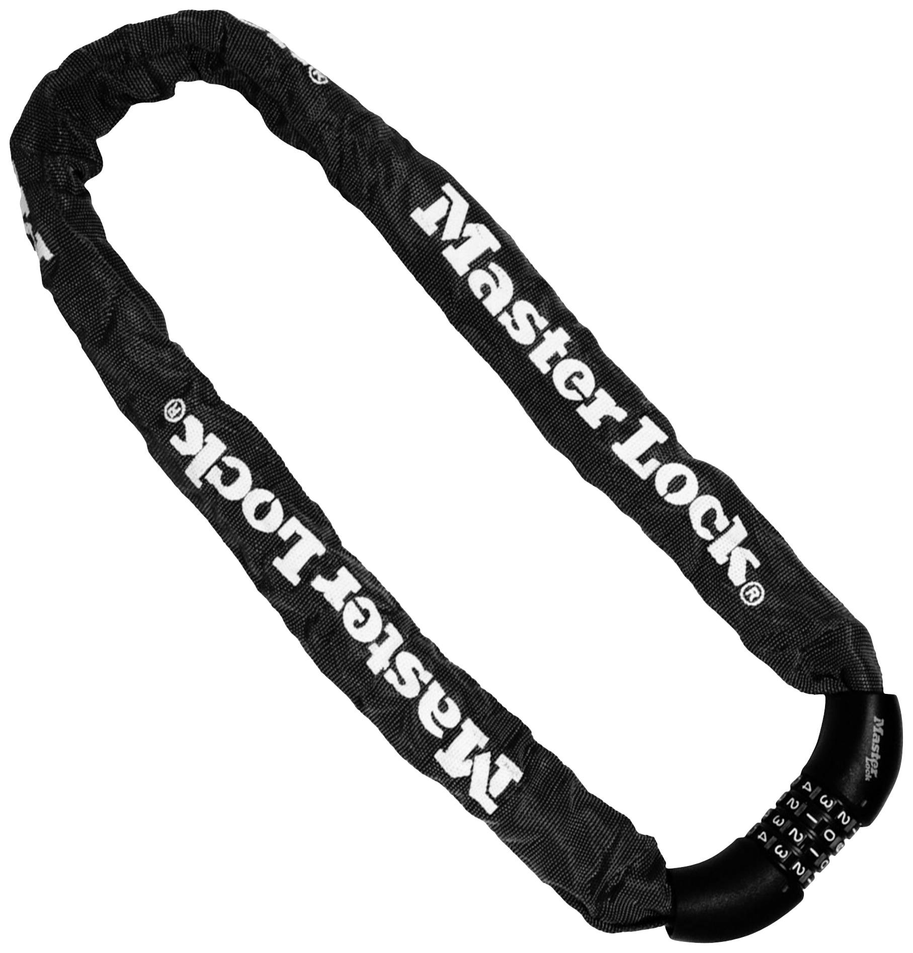 Zapięcie rowerowe, łańcuch Master Lock, 8392EURDPRO, czarny, Zamek kodowy - obrazek 1