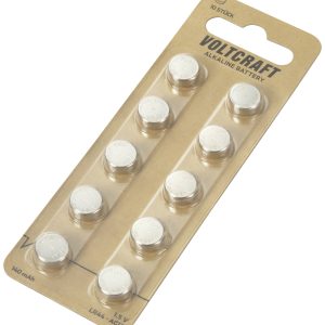 Ogniwo guzikowe LR 44 VOLTCRAFT AG13 10 szt. 140 mAh alkaliczno-manganowe Ogniwo guzikowe LR 44 VOLTCRAFT AG13 10 szt. 140 mAh alkaliczno-manganowe