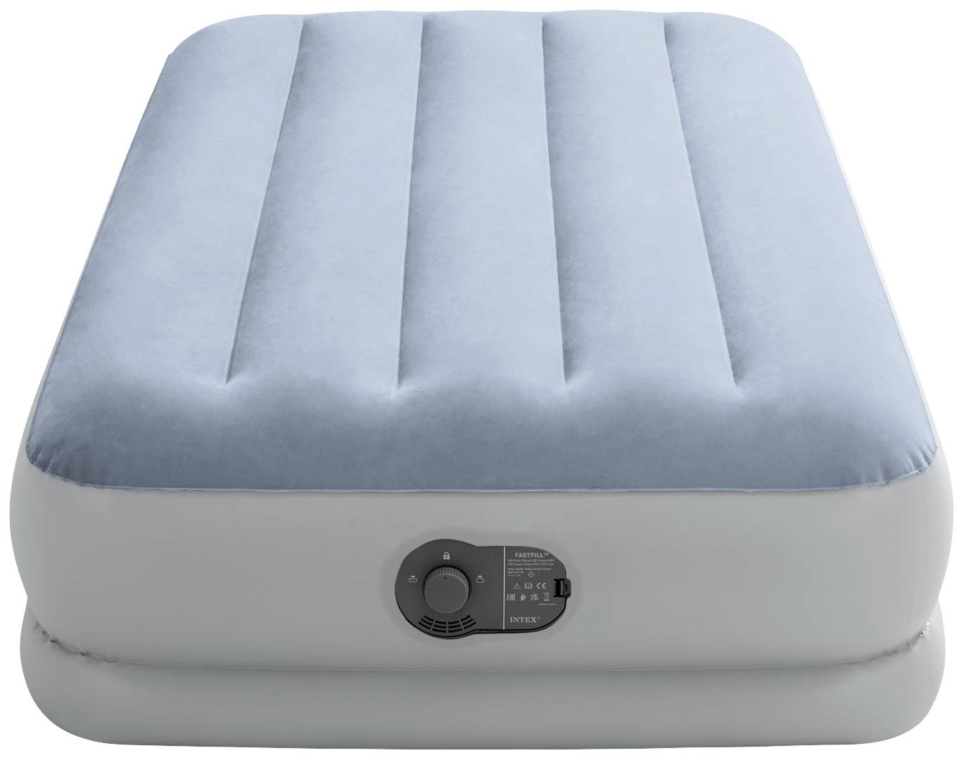 Intex 64157 TWIN DURA-BEAM COMFORT AIRBED Łóżko powietrzne (D x S x W) 191 x 99 x 36 cm niebiesko-szary - obrazek 1