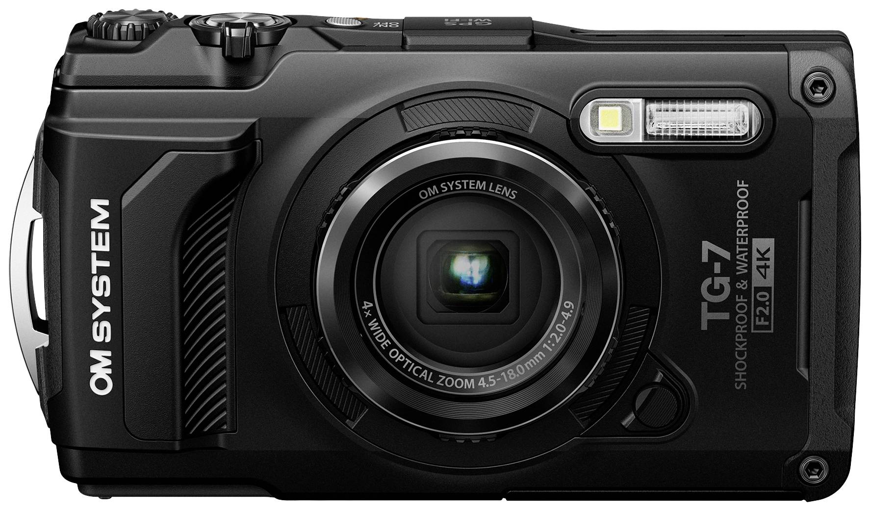 OM System TG-7 black Aparat cyfrowy 12 MPx Zoom optyczny: 4 x czarny Odporny na wstrząsy, Wodoodporny, Wideo 4K - obrazek 1