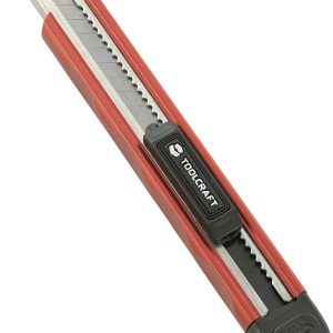 TOOLCRAFT TO-6623454 Nóż z odłamywanym ostrzem 18 mm, aluminiowy TOOLCRAFT TO-6623454 Nóż z odłamywanym ostrzem 18 mm, aluminiowy