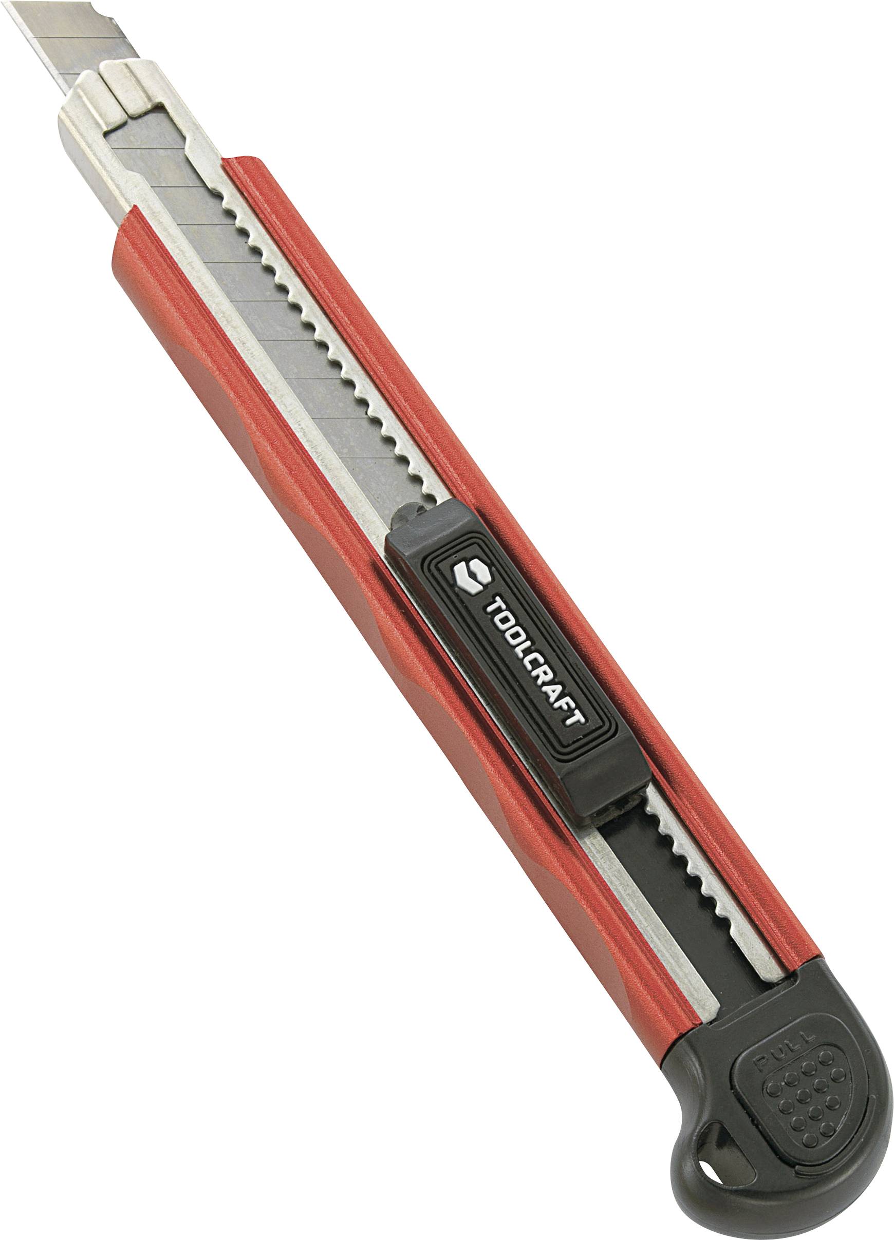 TOOLCRAFT TO-6623454 Nóż z odłamywanym ostrzem 18 mm, aluminiowy - obrazek 1