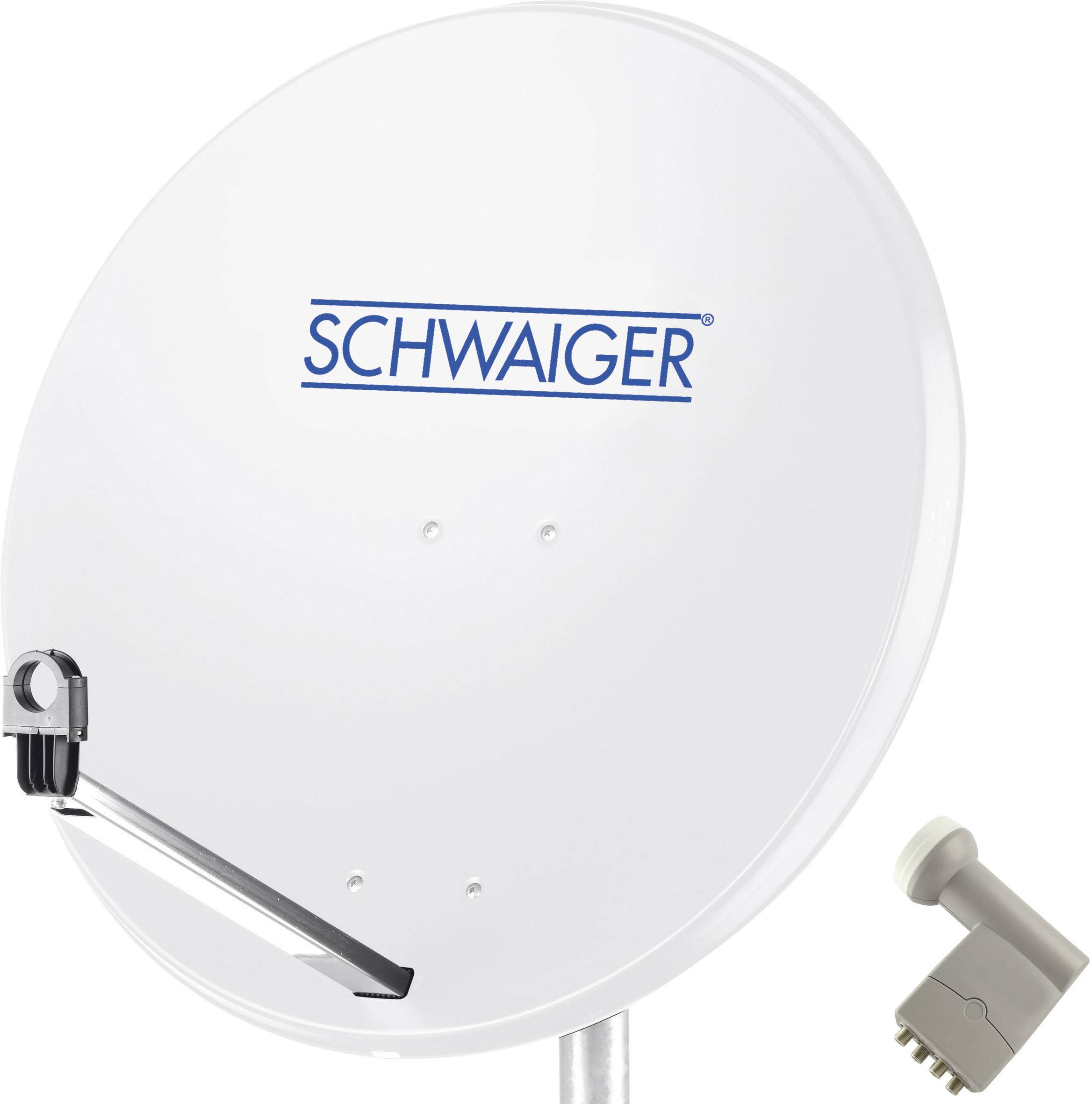 Schwaiger SPI9960SET9 Antena satelitarna bez odbiornika Ilość uczestników: 4 80 cm - obrazek 1