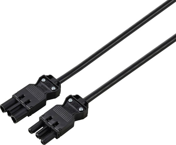 Przewód przedłużający Sygonix SY-6676364 czarny 5 m