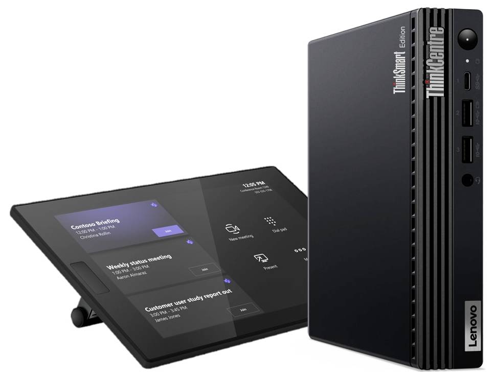 System konferencyjny Lenovo ThinkSmart Tiny Kit +, Gigabit-LAN (1 Gbit/s), USB 3.1, USB 3.2 Gen 2, czarny - obrazek 1