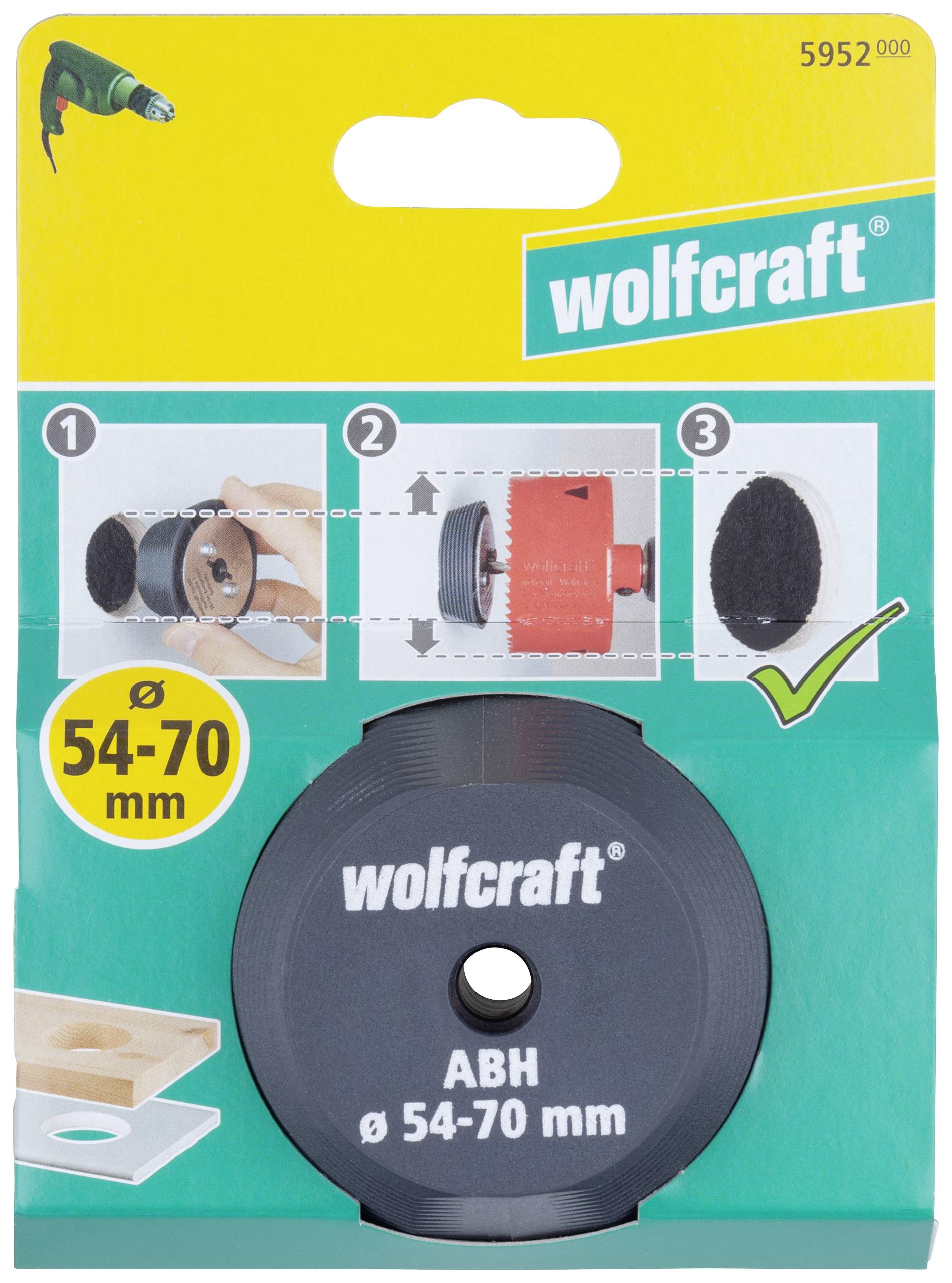 Adapter do powiększania otworu Wolfcraft 5952000 1 szt. - obrazek 1