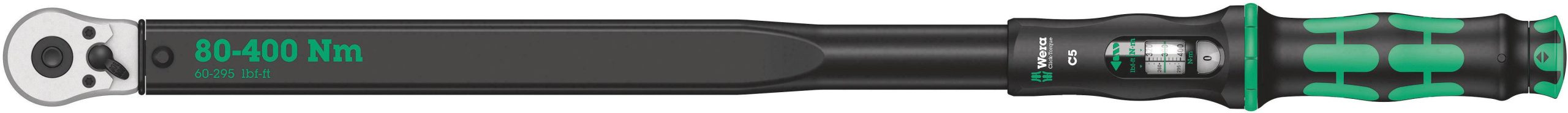 Wera Click-Torque C 5 05075624001 Klucz dynamometryczny z grzechotką 80 - 400 Nm - obrazek 1