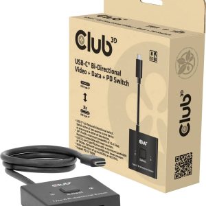 Przełącznik USB-C® (USB 3.2 Gen 2) club3D CSV-2511 1 szt. Przełącznik USB-C® (USB 3.2 Gen 2) club3D CSV-2511 1 szt.