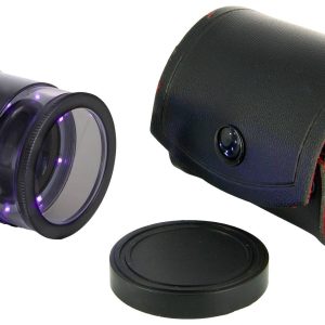 Lupa ręczna Ideal Tek 10X Lupe mit mm-Skala, 8 UV LED LE.003UV.ITU z oświetleniem LED Współczynnik powiększenia: 10 x Ro