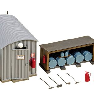 Zestaw do złożenia Auhagen 11478 H0 Magazyn oleju z falistej blachy 1 szt. Zestaw do złożenia Auhagen 11478 H0 Magazyn oleju z falistej blachy 1 szt.