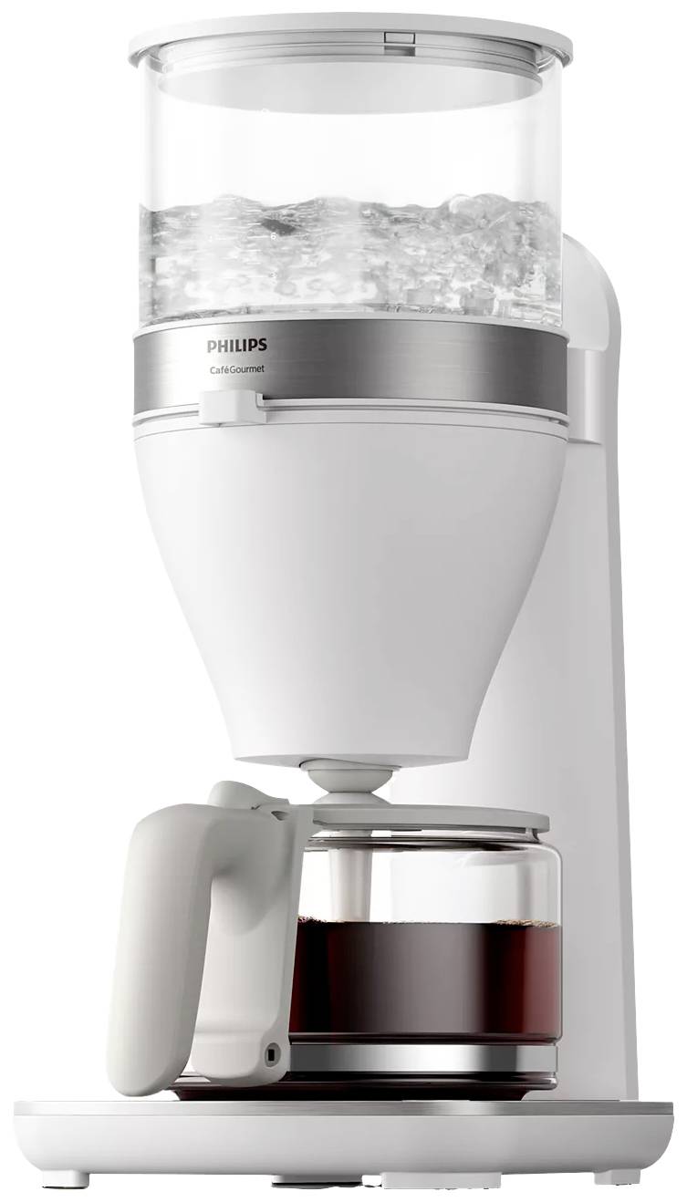 Philips Home Café Gourmet HD5416/00 Ekspres do kawy biały Pojemność (ilość kubków)=15 szklany dzbanek - obrazek 1