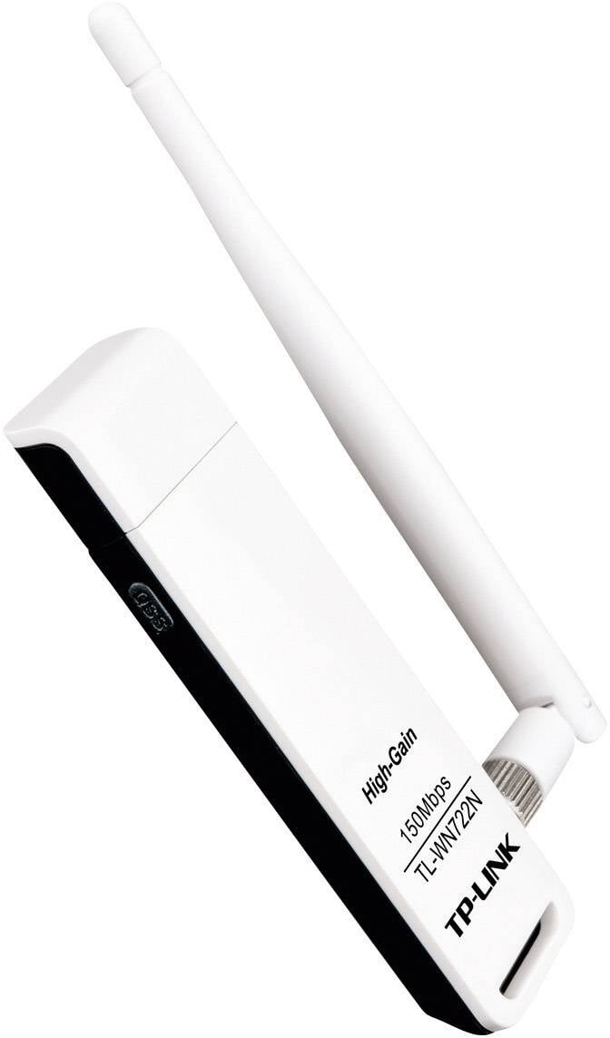 Karta sieciowa, adapter WiFi TP-LINK TL-WN722N, USB 2.0, 2.4 GHz, 150 MBit/s - obrazek 1