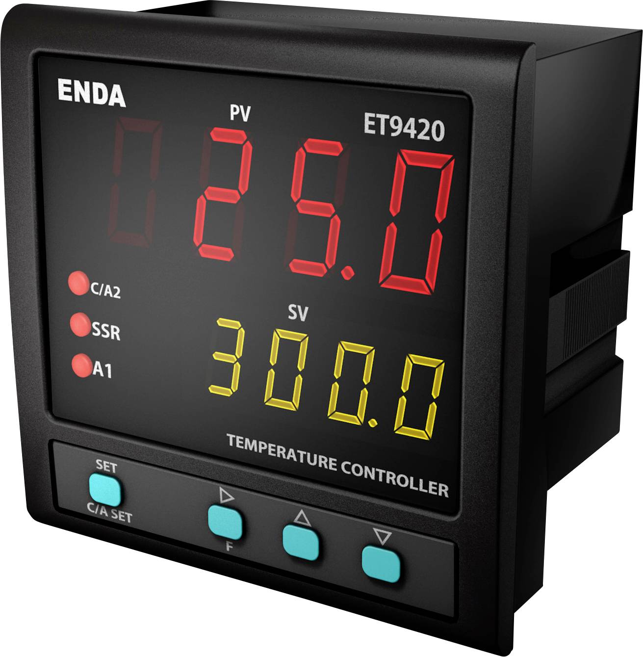 Termostat PID Enda ET9420-230 Pt100, J, K, T, S, R Przekaźnik 2 A, SSR (D x S x W) 88 x 96 x 96 mm - obrazek 1