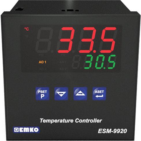 Termostat Emko ESM-9920.5.20.0.1/01.02/0.0.0.0 Pt100, J, K, R, S, T -200 do 1700 °C Przekaźnik 5 A, SSR (D x S x W) 96 x - obrazek 1