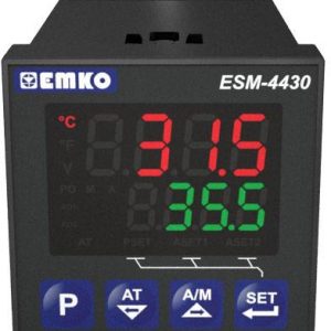 Regulator uniwersalny Emko ESM-4430.2.20.0.1/01.02/0.0.0.0 Pt100, L, J, K, R, S, T, B, E, N, C -200 do 1700 °C Przekaźni Regulator uniwersalny Emko ESM-4430.2.20.0.1/01.02/0.0.0.0 Pt100, L, J, K, R, S, T, B, E, N, C -200 do 1700 °C Przekaźni