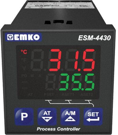 Regulator uniwersalny Emko ESM-4430.2.20.0.1/01.02/0.0.0.0 Pt100, L, J, K, R, S, T, B, E, N, C -200 do 1700 °C Przekaźni - obrazek 1