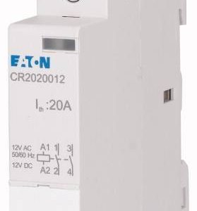Stycznik instalacyjny Eaton CR2011012 12 V DC/AC 20 A 1 NO, 1 NC 1 szt. Stycznik instalacyjny Eaton CR2011012 12 V DC/AC 20 A 1 NO, 1 NC 1 szt.