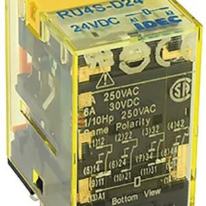 Przekaźnik przemysłowy Idec RU Series 24 V/DC 6 A 1 szt. Przekaźnik przemysłowy Idec RU Series 24 V/DC 6 A 1 szt.