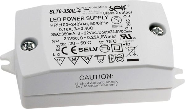 Self Electronics SLT6-350IL-4 Sterownik LED Stałonaprądowy 7.7 W 350 mA 3 – 22 V/DC Montaż w strefach zagrożonych wybuch