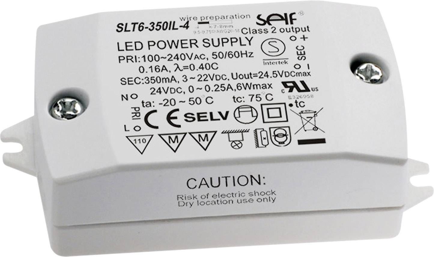 Self Electronics SLT6-350IL-4 Sterownik LED Stałonaprądowy 7.7 W 350 mA 3 - 22 V/DC Montaż w strefach zagrożonych wybuch - obrazek 1