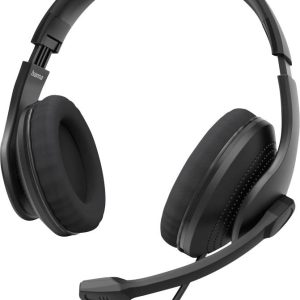 Hama Słuchawki nauszne przewód stereo czarny regulacja głośności Komputer Hama Słuchawki nauszne przewód stereo czarny regulacja głośności Komputer