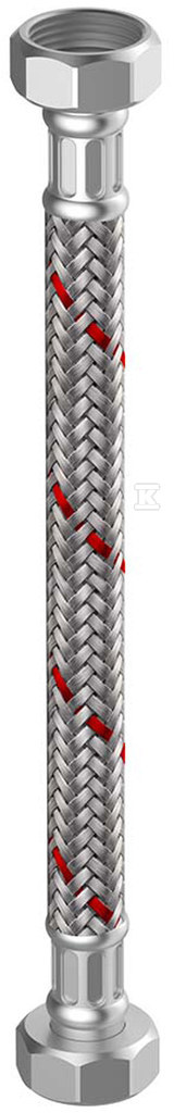 Wąż do instalacji grzewczych / klimatyzacyjnych w oploci ze stali szlachetnej GW / GW 1/2x1/2 300mm M4325.1221.30 - obrazek 1
